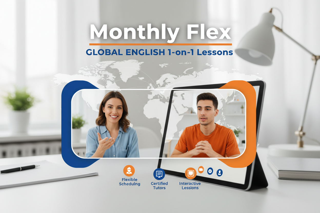 Monthly Flex | GLOBAL ENGLISH 1-on-1 Lessons